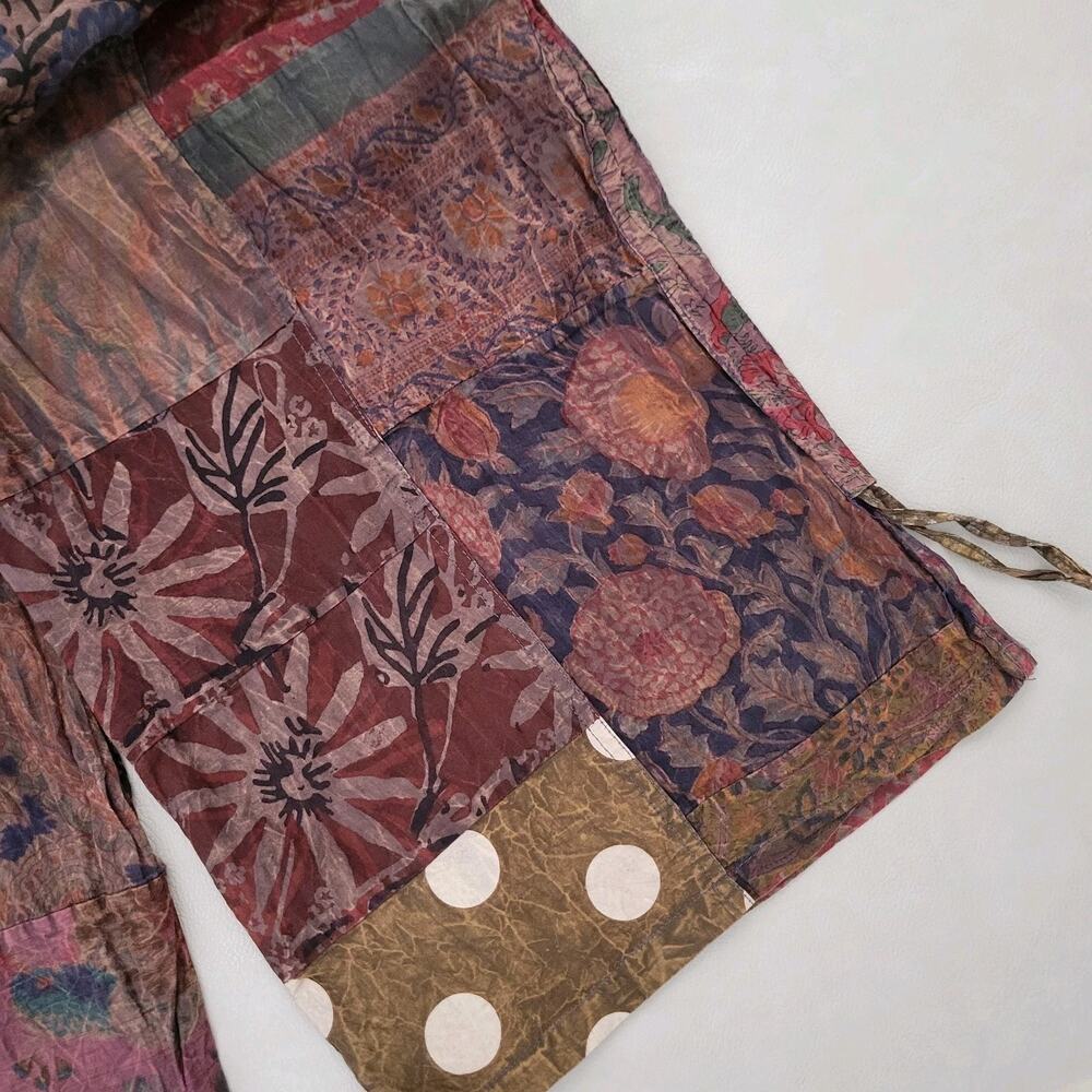 Boho Patchwork Halter Jumpsuit in Multicolor - Picture 5 of 11